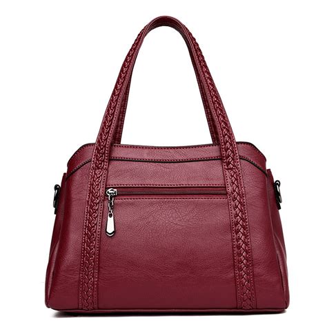 women's leather handbags|guess genuine leather women's handbags.